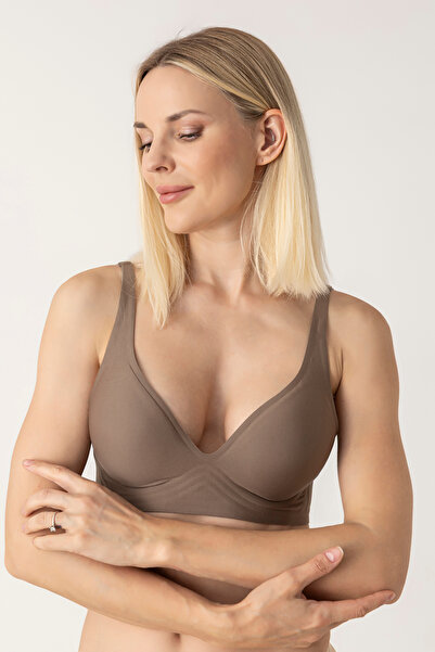 Best Model Seamless Underwire-Free Laser Bra with Removable Pads 2232