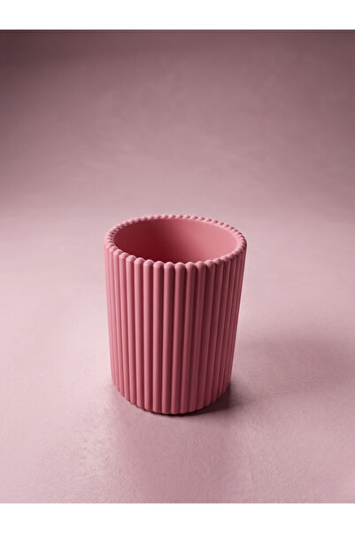 craftopya Decorative Striped Pen Holder and Makeup Brush Holder Desktop Organ...