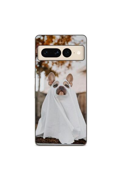 OEM Калъф, съвместим с Google Pixel 7 Pro, от силиконов гел TPU, с десен на Х...