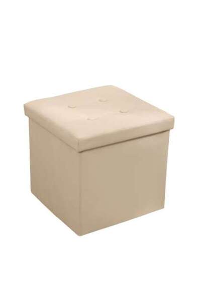 Romprofix Taburet Pliabil Depozitare Modern - 38x38x38cm / Galben