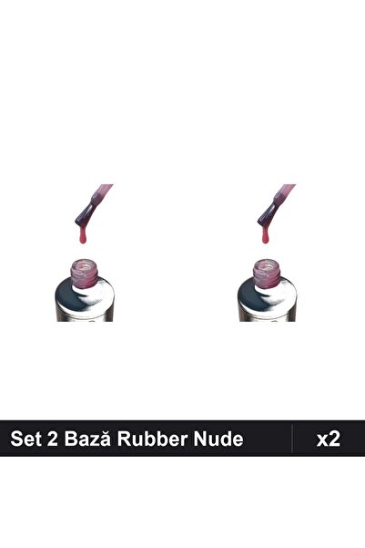 FSM Set 2 Bază Rubber Color Nude 15ml Nr.06, Manichiură Gel UV/LED