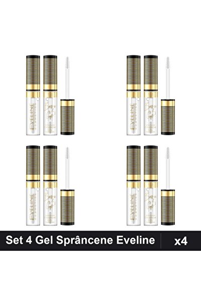 Makeup Set 4 Gel Fixare Sprâncene Ultra Fixing Brow&Go Eveline, Manichiură Pr...