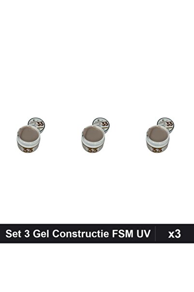 FSM Set 3 Gel Constructie UV LED 15g, Builder Gel Sculpting Manichiura