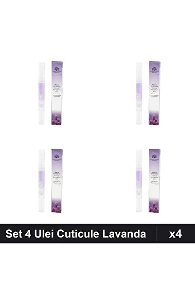 global fashion Set 4 Uleiuri Cuticule Stilou Lavanda, Ingrijire Unghii