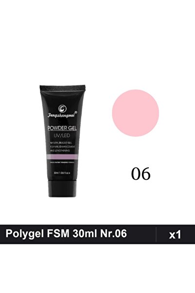 FSM Polygel 30ml Nr.06, Gel pentru Constructie Unghii, Manichiura Profesionala