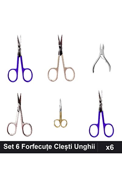 One Group Set 6 Forfecuțe și Clești Unghiere Profesionali One Group, Manichiu...