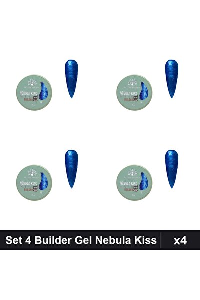 global fashion Set 4 Builder Gel Nebula Kiss 15g, Constructie Unghii,