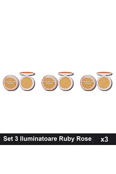 Ruby Rose Set of 3 Celestial Shine 05 Highlighter Makeup Blush