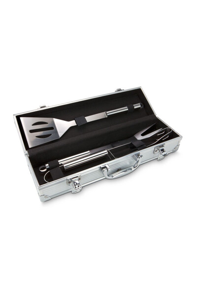 PROMİNOX Set de grătar Rominox, 3 piese, cutie din aluminiu, oțel inoxidabil,...