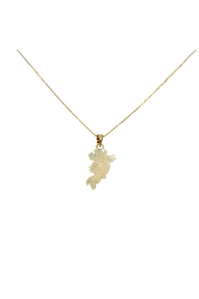 Palo Santo 14K Gold Koi Fish Pendant Necklace
