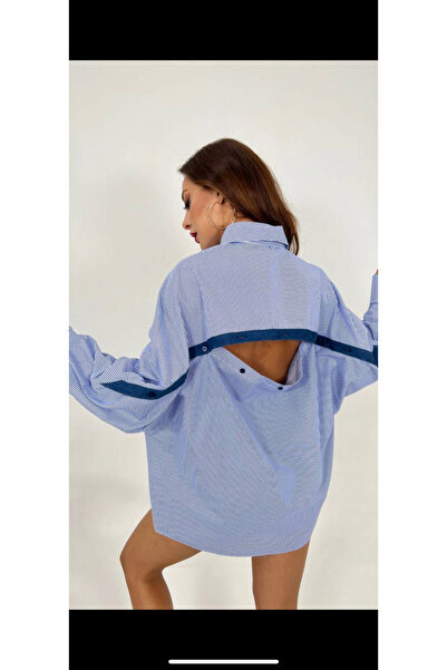 OEM Women's Oversized Shirt with Cutout Back - Noelle