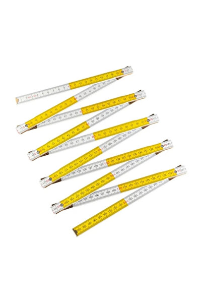 POLAX Folding wooden ruler 1M