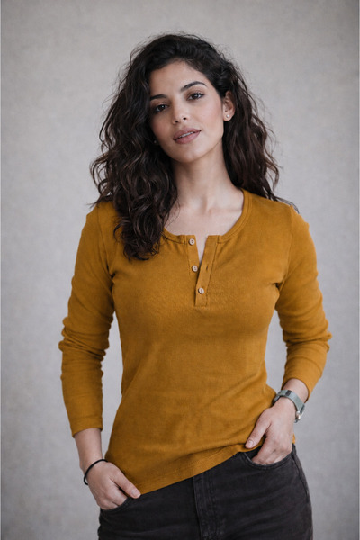 CAMILA PAUL Kadın Patlı Kaşkorse Bluz