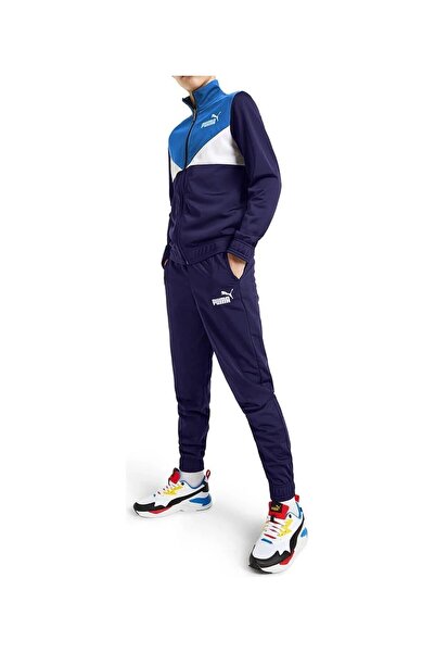 Puma Colorblock Children's Tracksuit Set (1 Size Can Be Preferred in Large Si...