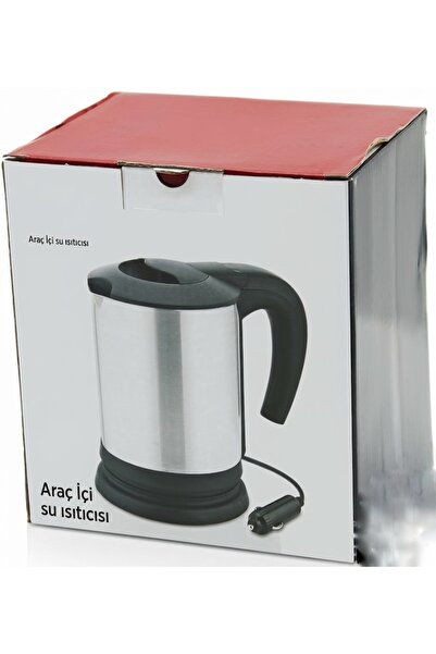 abnturk Araç İçi Su Isıtıcısı Paslanmaz Çelik Gizli Rezistanslı Kettle Çakmak...