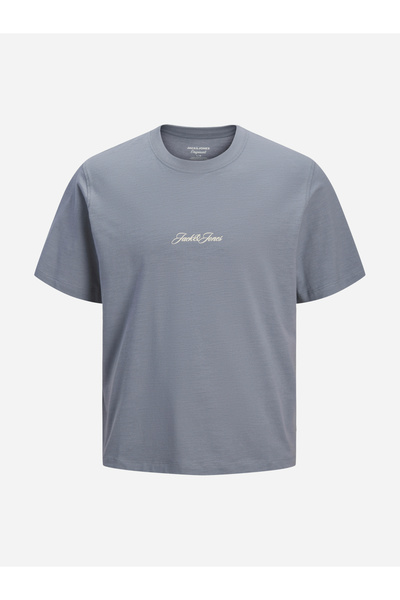 Jack & Jones تي شيرت رجالي بطبعة جرافيكية ورقبة دائرية
