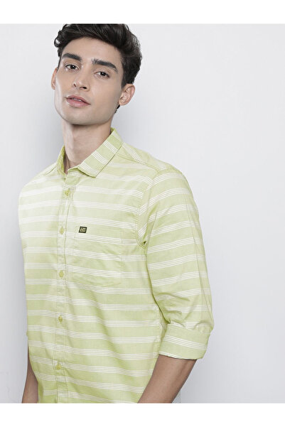 The Indian Garage Co By Styli Men Slim Fit Striped Shirt