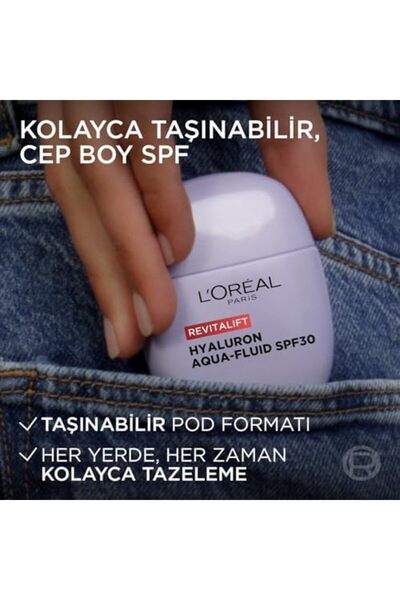 Yıldızan L'Oreal Skin Expert L’Oreal Paris Revitalift Hyaluronik Asit İçeren ...