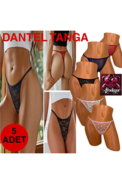 Afrodizyac 5 Pack Lace Thong