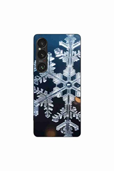 OEM Husa compatibila cu Sony Xperia 1 VI Silicon Gel Tpu Model Big Snowflake