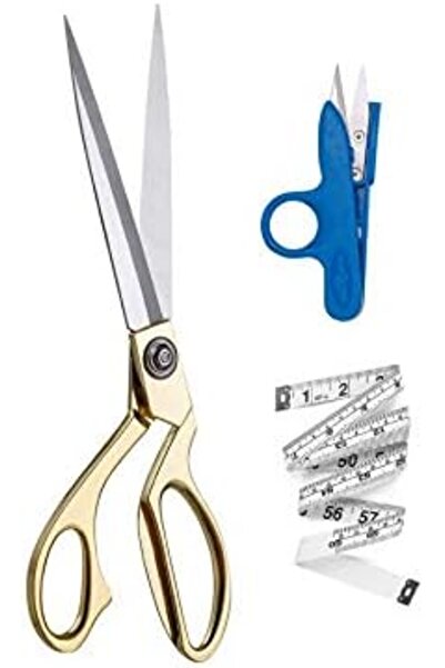 Yıldızan Nzr Beautestore Professional Metal Tailor Scissors Gold Color Large ...