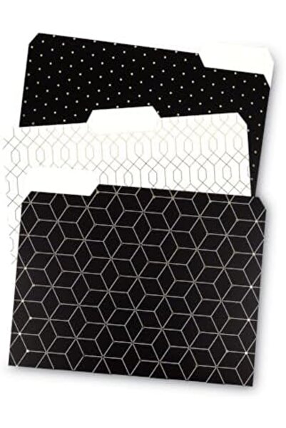 Yıldızan Tamgün U Brands Fleuri Fashion Fan Folder, 3 Tabs, Pack of 24, Moder...