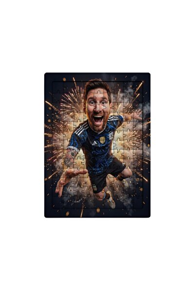 Ghostbastır Messi 99 Piece Footed Puzzle – Decorative Children's Puzzle 087