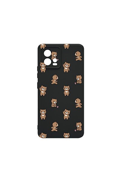 bestcase Тънък силиконов калъф 0.8ММ, съвместим с Motorola Moto G72, с десен ...
