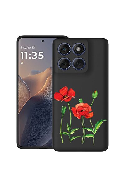 bestcase Θήκη για Poco X6 5G με σχέδιο Κόκκινο Παπαρούνι, TPU Ματ Εξαιρετικά ...