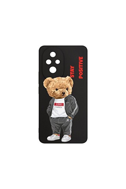 bestcase Калъф за Honor 200 5G, BestCase® Тънък силиконов 0.8ММ, Stay Positiv...