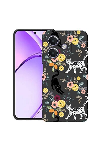 bestcase ¬Æ Husa pentru OPPO A60 5G / A40 / A40M, Cat Pattern, Slim Silicon 0...
