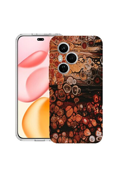 bestcase ¬Æ Husa Clear Silicon pentru Honor 400 Pro, Wood Pattern, 2036424 T 895