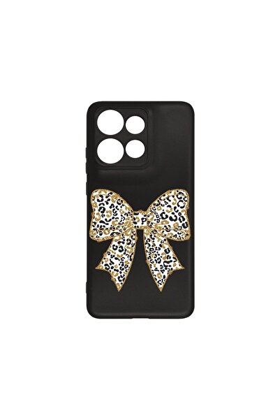 bestcase ¬Æ Husa Slim Silicon pentru Motorola Edge 50 Neo, Leopard Bow, 19082...