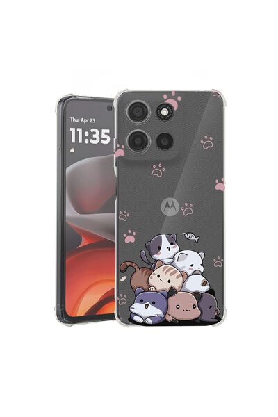 bestcase ¬Æ Husa Anti Shock Compatibila cu Motorola Edge 60 Neo, Baby Cats, P...