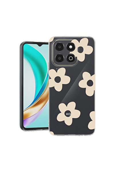 bestcase Husa pentru Honor X6b, BestCase¬Æ Clear Silicon 2MM, Retro Daisy, An...