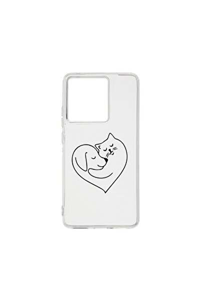 bestcase Прозрачен силиконов калъф 2ММ, съвместим с Motorola Edge 50 Pro, Диз...