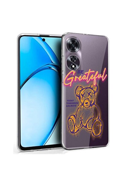 bestcase Калъф за OPPO A60 4G, Прозрачен силиконов 2ММ, Мече - Бъди благодаре...