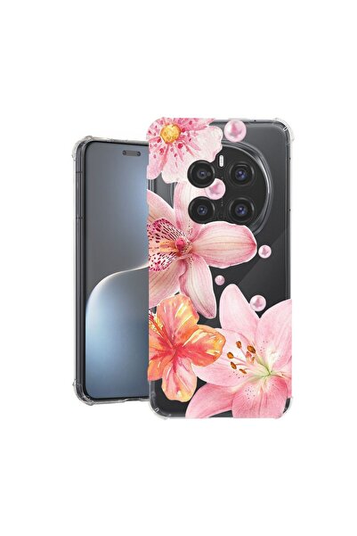 bestcase Противоударен калъф, съвместим с Honor Magic7 Pro, Флорален - Елеган...