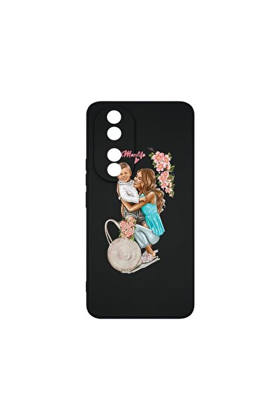 bestcase Θήκη από υγρή σιλικόνη Premium, Συμβατή με Honor 90, Σχέδιο  "Mom Li...