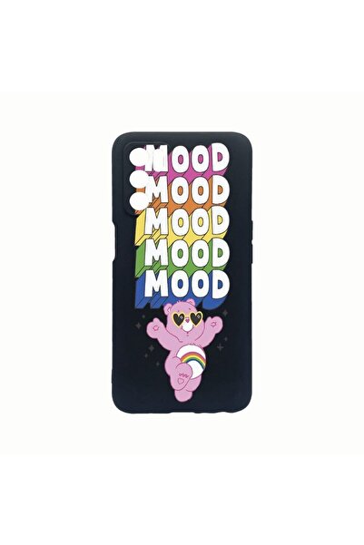 bestcase Силиконов калъф, съвместим с Oppo A54s, Дизайн - Розово мече, Устойч...