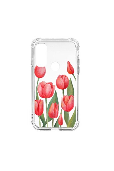 bestcase Husa Anti Shock Silicon Compatibila Cu Motorola Moto E40, Red Tulips...