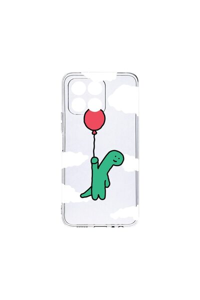 bestcase Husa BestCase¬Æ Clear Silicon, Compatibila Cu Honor X6, Dino Balloon...