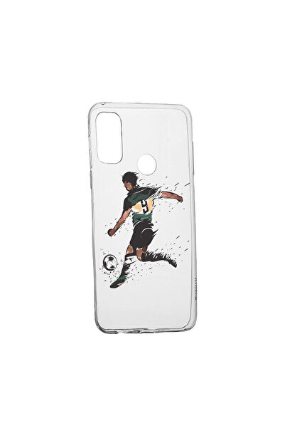 bestcase Husa Silicon Compatibila cu Motorola Moto E40, Football, rezistenta ...