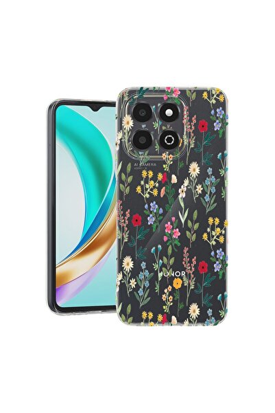 bestcase Husă pentru Honor X6b, BestCase® Silicon transparent 2MM, Flori de p...