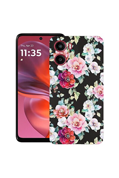 bestcase Θήκη TPU Υπέρλεπτη Συμβατή με Motorola Moto G05 / Moto E15, Φλοράλ -...