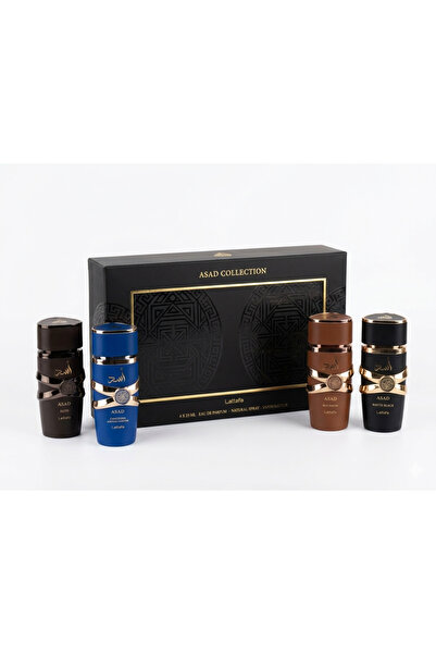 lattafa Asad Collection Men's Perfume Set, 4 x 25ml, Premium Collector's Edit...