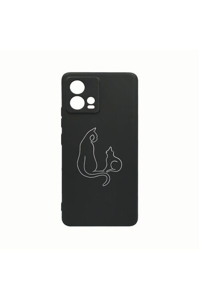 bestcase Husa Silicon, Compatibila Cu Motorola Edge 30 Fusion, Abstract Cat, ...