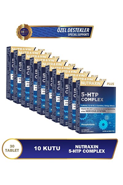 Nutraxin 5-HTP Complex Takviye Edici Gıda 30 Tablet x10 Adet