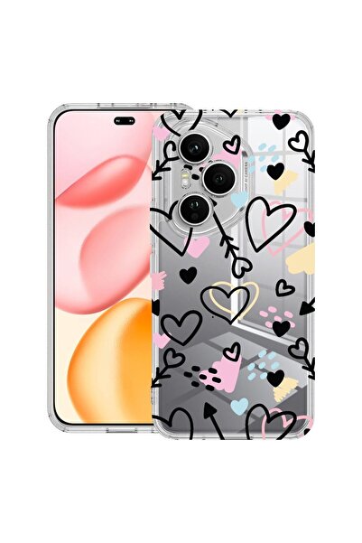 bestcase ¬Æ Husa Clear Silicon pentru Honor 400 Pro, Love Symbols, 2036424 T 764