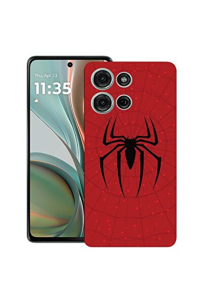 bestcase ¬Æ Husa pentru Motorola Moto G75, Spider, Slim Silicon 0.8MM, Antiso...